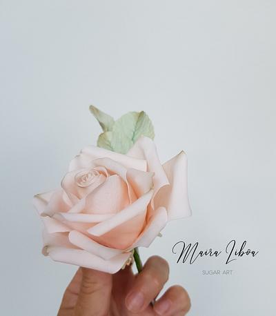 Peach rose - Cake by Maira Liboa