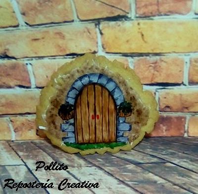 una puerta de madera - Cake by Pollito