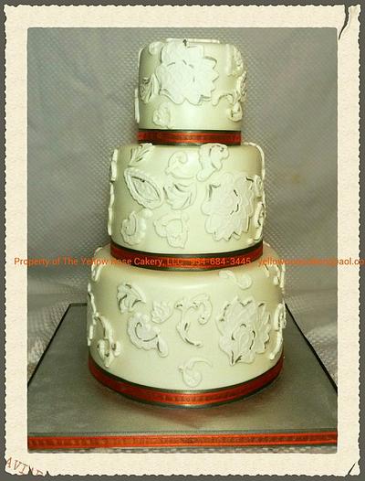 Sullivan Wedding cake - Cake by The Yellow Rose Cakery, LLC