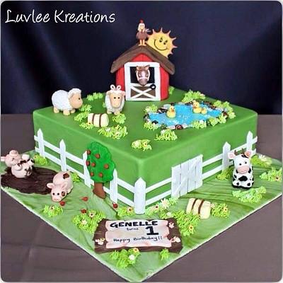 Farm yard cake  - Cake by Luvleekreations