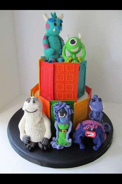 Monsters Inc 3rd Birthday Cake - Cake by Denise Frenette 