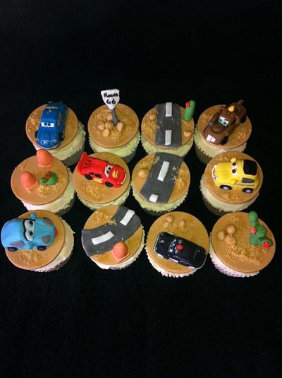 Cars Cupcakes - Cake by MuffinTopsByDiana