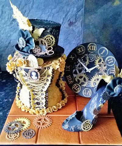 Steam punk theme cake - Cake by Caked