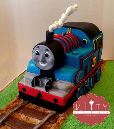 3D Thomas  the Train cake - Cake by Crys 