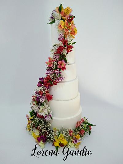 Torta de Boda - Cake by Lorena Gaudio