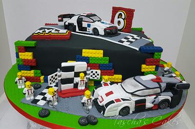 Lego racing  - Cake by Tascha's Cakes