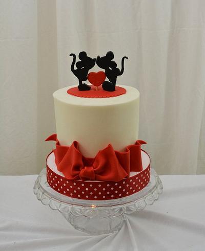 Mini and Mickey Wedding Cake - Cake by Sugarpixy