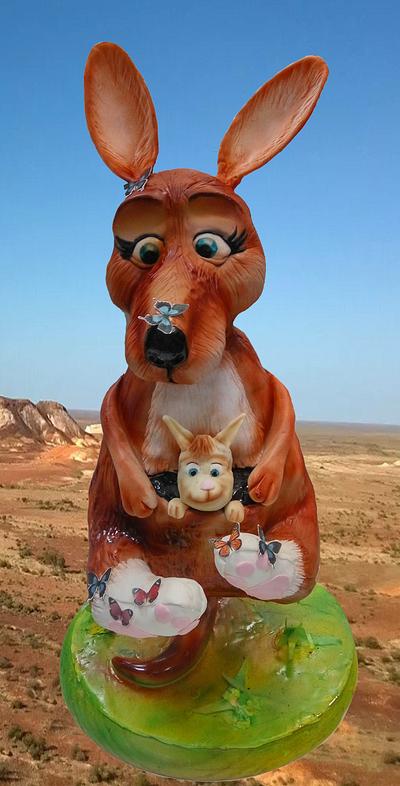 Kangaroo babe and Mum!  - Cake by Emily Calvo 