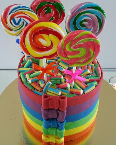 Candy cake - Cake by jscakecreations