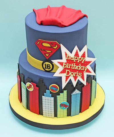 Superhero Birthday Cake - Cake by Cakes by Christine