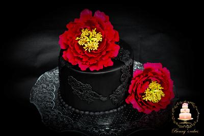 Red & black - Cake by Benny's cakes