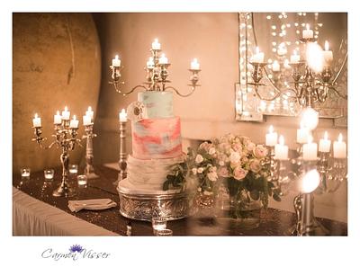 Watercolor wedding cake - Cake by Chantelle's Cake Creations