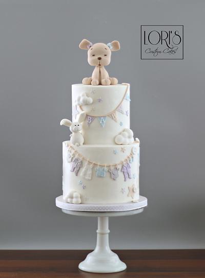 Baby Shower cake.  - Cake by Lori Mahoney (Lori's Custom Cakes) 