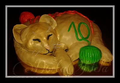 Cat / Young lion - Cake by DortaNela