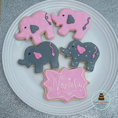 Elephant Babyshower Cookies - Cake by Anshalica Miles -Destiny's Delights Custom Cakes