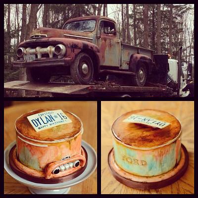 1951 Ford Truck Inspired cake - Cake by goldspinkcakes