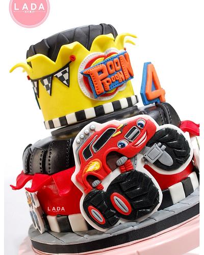 Monster machine cake - Cake by Ladadesigns