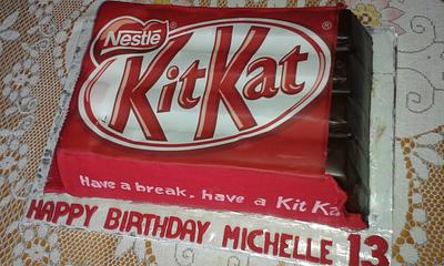 Kit Kat themed birthday cake - Cake by Probst Willi Bakery Cakes