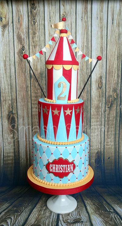 Cheery Vintage Carnival Cake - Cake by Lindsey Krist