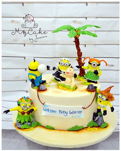 Minion - baby shower cake - Cake by Hopechan