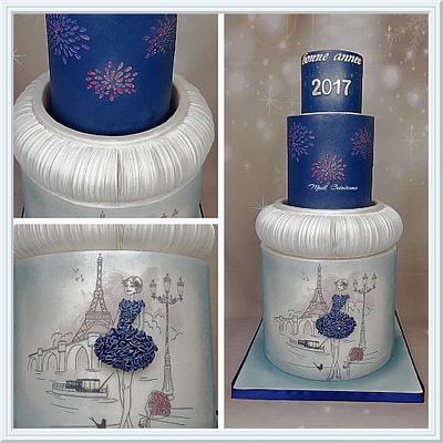 Happy new year Paris - Cake by Cindy Sauvage 