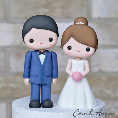 Cute Wedding Couple - Cake by Crumb Avenue
