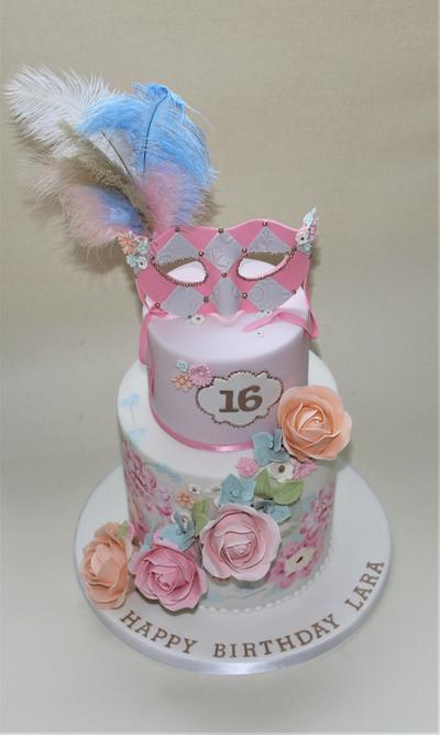 Masquerade Birthday Cake - Cake by Erika Cakes