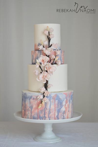 Cherry Blossom Memorial Cake - Cake by Rebekah Naomi Cake Design