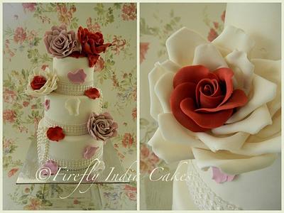Roses & Pearls - Cake by Firefly India by Pavani Kaur
