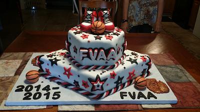 Basketball Association banquet cake - Cake by Bella Noche Cakes