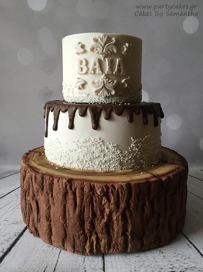 Tree Stump Cake For my daughter's teacher - Cake by Cakes By Samantha (Greece)