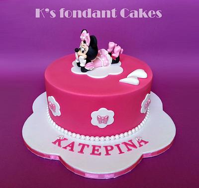 Minnie Mouse Cake - Cake by K's fondant Cakes