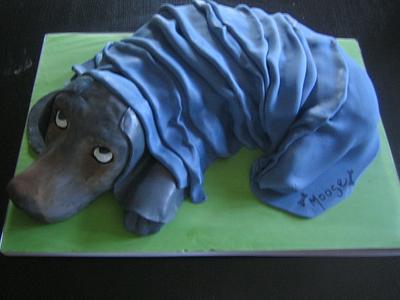 Moose the Dog Cake - Cake by minkyman