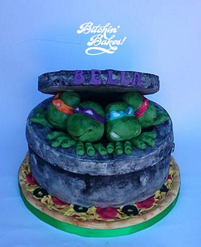TMNT round 2 - Cake by fitzy13