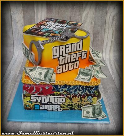 Grand theft Auto - Cake by Sam & Nel's Taarten