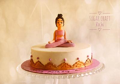 Yoga theme cake - Cake by Jaya Lakshmi Deepak