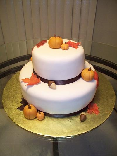 Fall Pumpkin Cake - Cake by Kimberly Cerimele