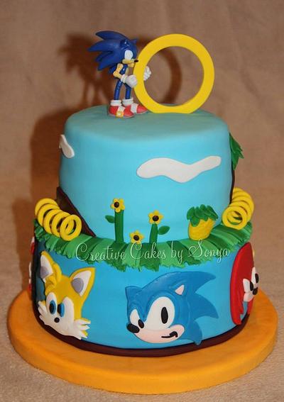 Sonic the Hedgehog - Cake by Sonya