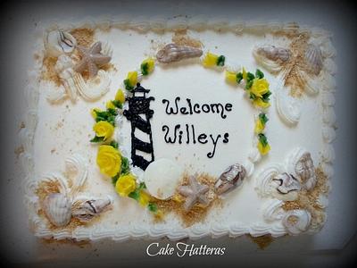 Welcoming Friends to Hatteras Island - Cake by Donna Tokazowski- Cake Hatteras, Martinsburg WV