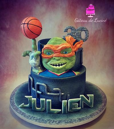 Michelangelo Playing Basketball - Cake by Gâteau de Luciné