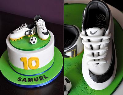 Soccer shoes - Cake by CakesVIZ