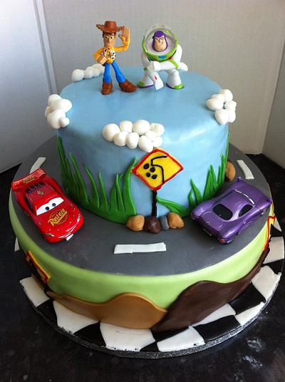 Toy story meets cars  - Cake by Adelicious_cake