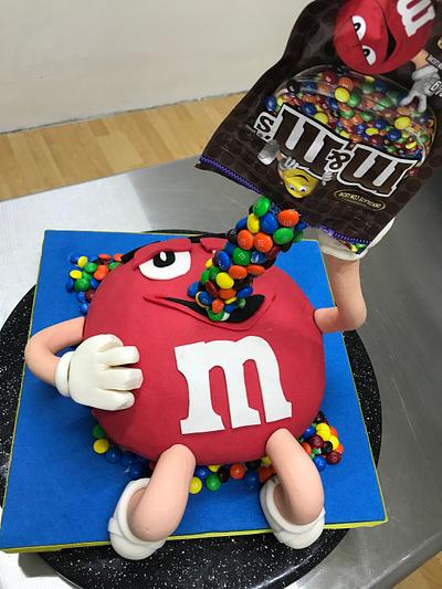 M&M themed birthday party - Decorated Cake by Eva S - CakesDecor