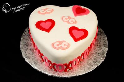 Valentine's Day Heart Cake - Cake by Jenn