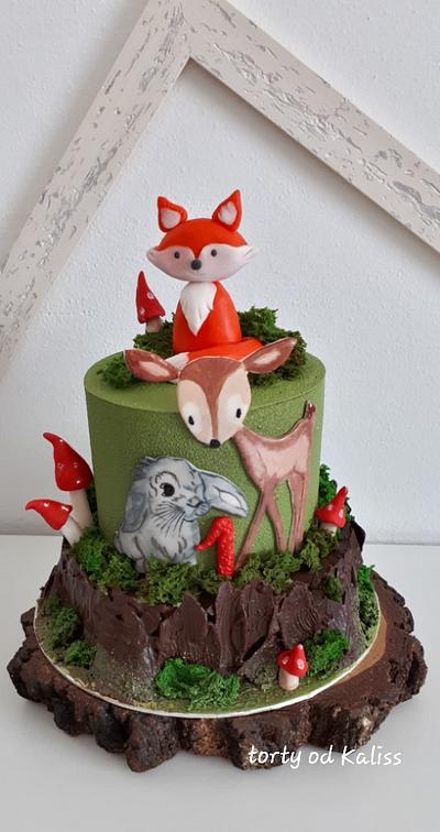     Birthday with forest animals - Cake by Kaliss