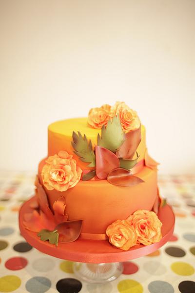 Autumnal Birthday cake - Cake by Kasserina Cakes