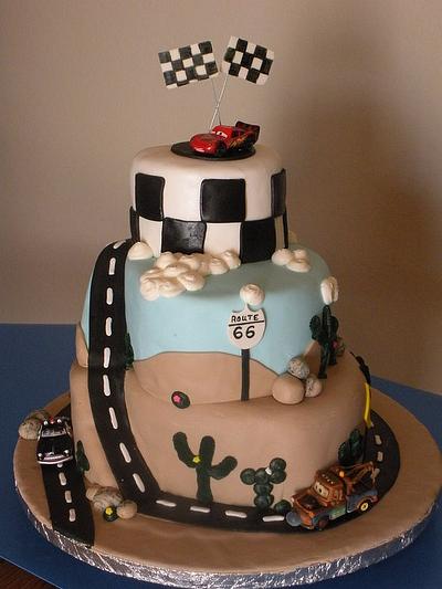 Cars Theme Cake - Cake by SugarCo