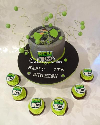 Ben 10 themed cake & cupcakes - Cake by Amanda Brunott