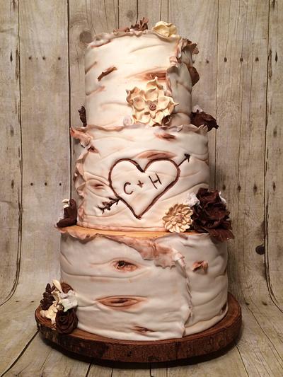 Birch Wedding  - Cake by Sarah Green 