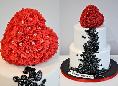 Red heart - Cake by CakesVIZ